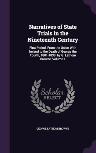 Narratives of State Trials in the Nineteenth Century cover
