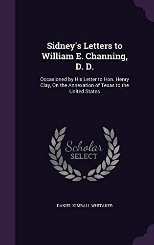 Sidney's Letters to William E. Channing, D. D. cover