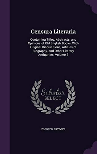 Censura Literaria cover
