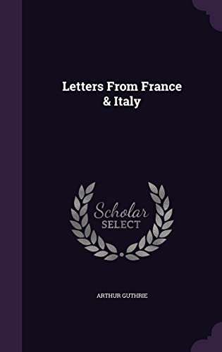 Letters From France & Italy cover