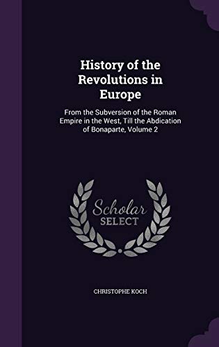 History of the Revolutions in Europe cover