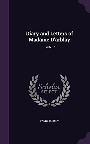 Diary and Letters of Madame D'arblay cover