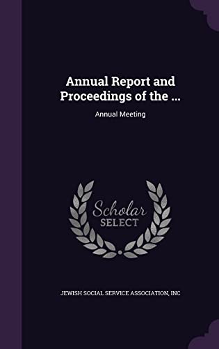 Annual Report and Proceedings of the ... cover
