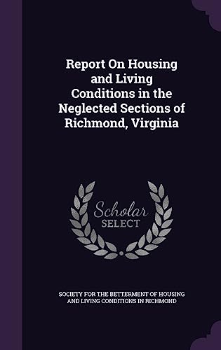 Report On Housing and Living Conditions in the Neglected Sections of R cover