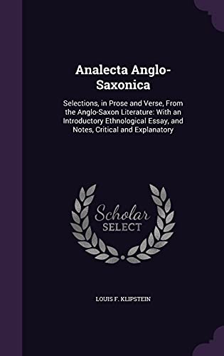 Analecta Anglo-Saxonica cover