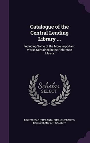 Catalogue of the Central Lending Library ... cover