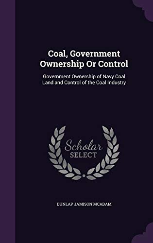 Coal, Government Ownership Or Control cover