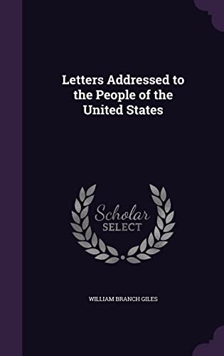 Letters Addressed to the People of the United States cover