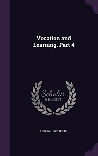 Vocation and Learning, Part 4 cover