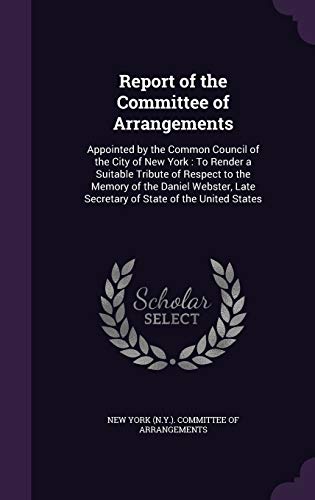 Report of the Committee of Arrangements cover
