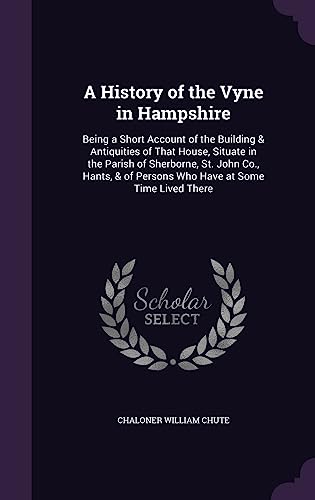 A History of the Vyne in Hampshire cover