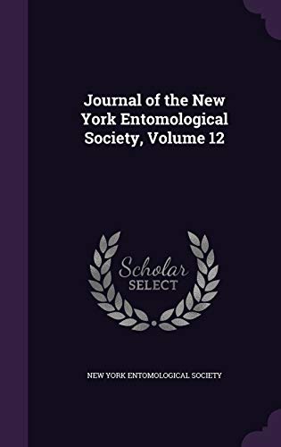 Journal of the New York Entomological Society, Volume 12 cover