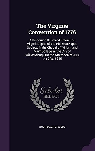 The Virginia Convention of 1776 cover