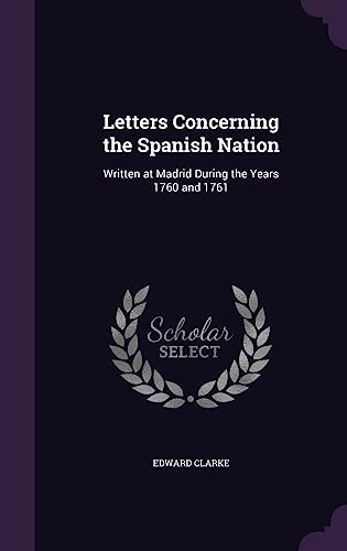 Letters Concerning the Spanish Nation cover