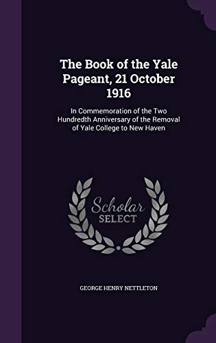 The Book of the Yale Pageant, 21 October 1916 cover