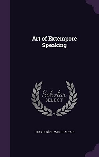 Art of Extempore Speaking cover
