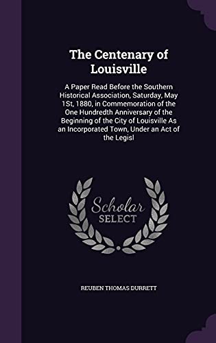 The Centenary of Louisville cover