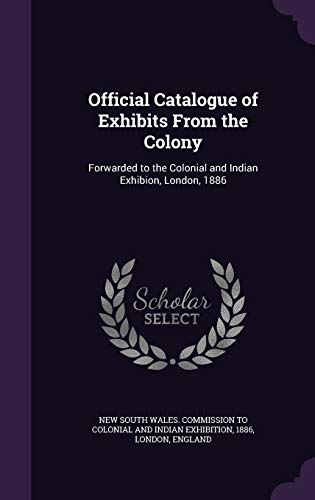 Official Catalogue of Exhibits From the Colony cover