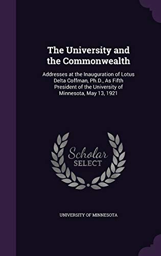 The University and the Commonwealth cover