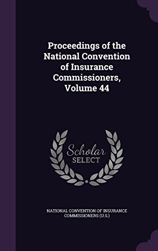 Proceedings of the National Convention of Insurance Commissioners, Vol cover