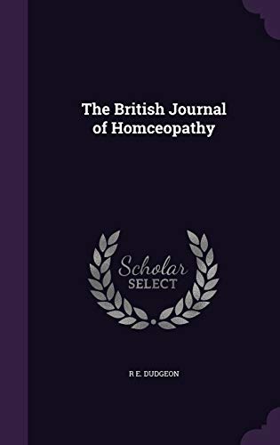 The British Journal of Homceopathy cover
