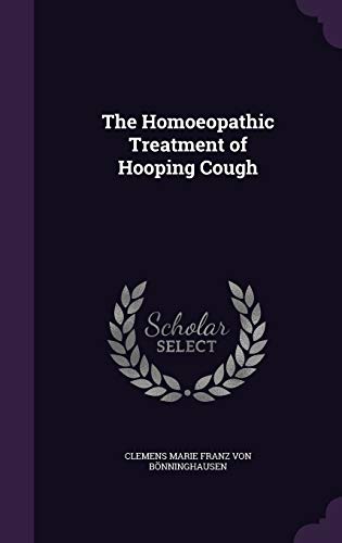 The Homoeopathic Treatment of Hooping Cough cover