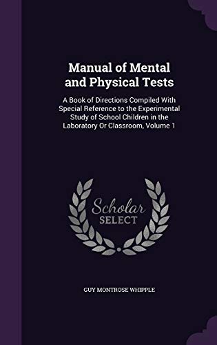 Manual of Mental and Physical Tests cover