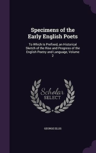 Specimens of the Early English Poets cover