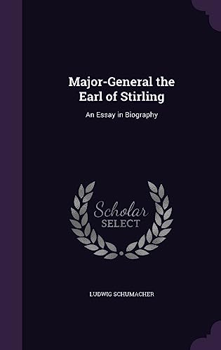 Major-General the Earl of Stirling cover