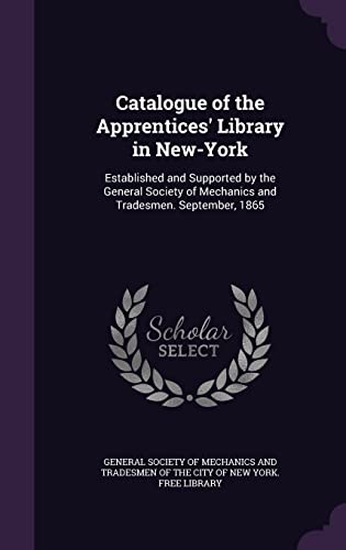 Catalogue of the Apprentices' Library in New-York cover