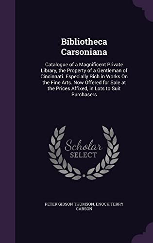 Bibliotheca Carsoniana cover