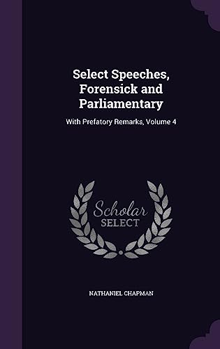 Select Speeches, Forensick and Parliamentary cover