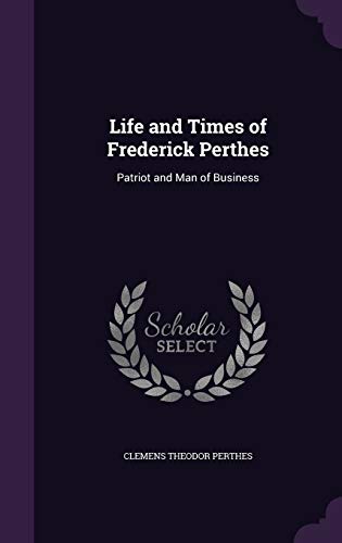 Life and Times of Frederick Perthes cover