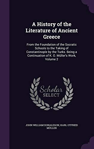 A History of the Literature of Ancient Greece cover