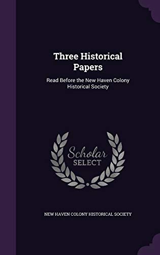 Three Historical Papers cover