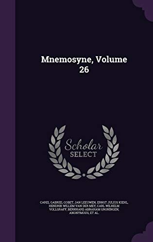 Mnemosyne, Volume 26 cover