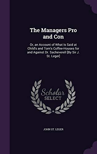 The Managers Pro and Con cover