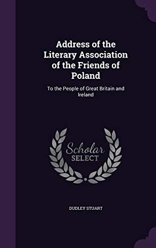 Address of the Literary Association of the Friends of Poland cover