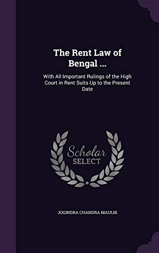 The Rent Law of Bengal ... cover