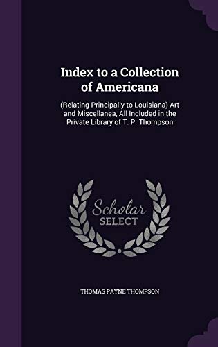 Index to a Collection of Americana cover