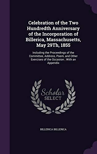 Celebration of the Two Hundredth Anniversary of the Incorporation of B cover