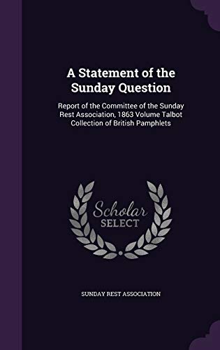 A Statement of the Sunday Question cover