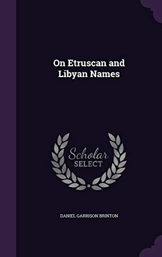 On Etruscan and Libyan Names cover