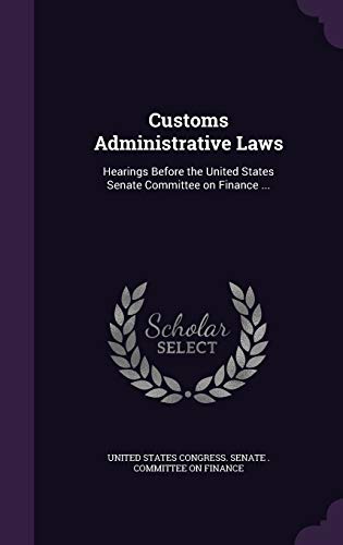Customs Administrative Laws cover