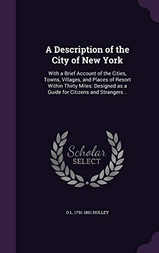 A Description of the City of New York cover