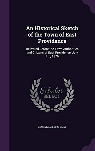 An Historical Sketch of the Town of East Providence cover
