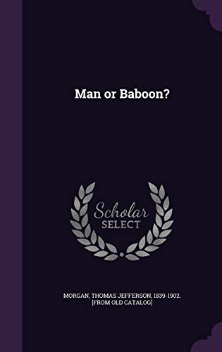 Man or Baboon? cover