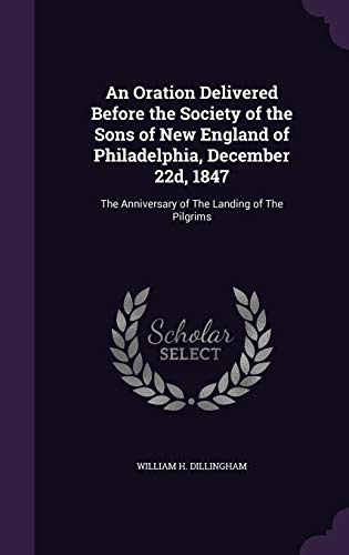 An Oration Delivered Before the Society of the Sons of New England of cover