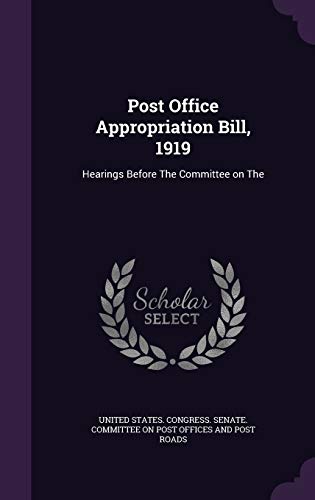 Post Office Appropriation Bill, 1919 cover