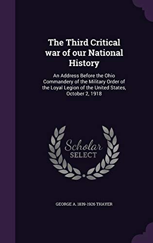 The Third Critical war of our National History cover